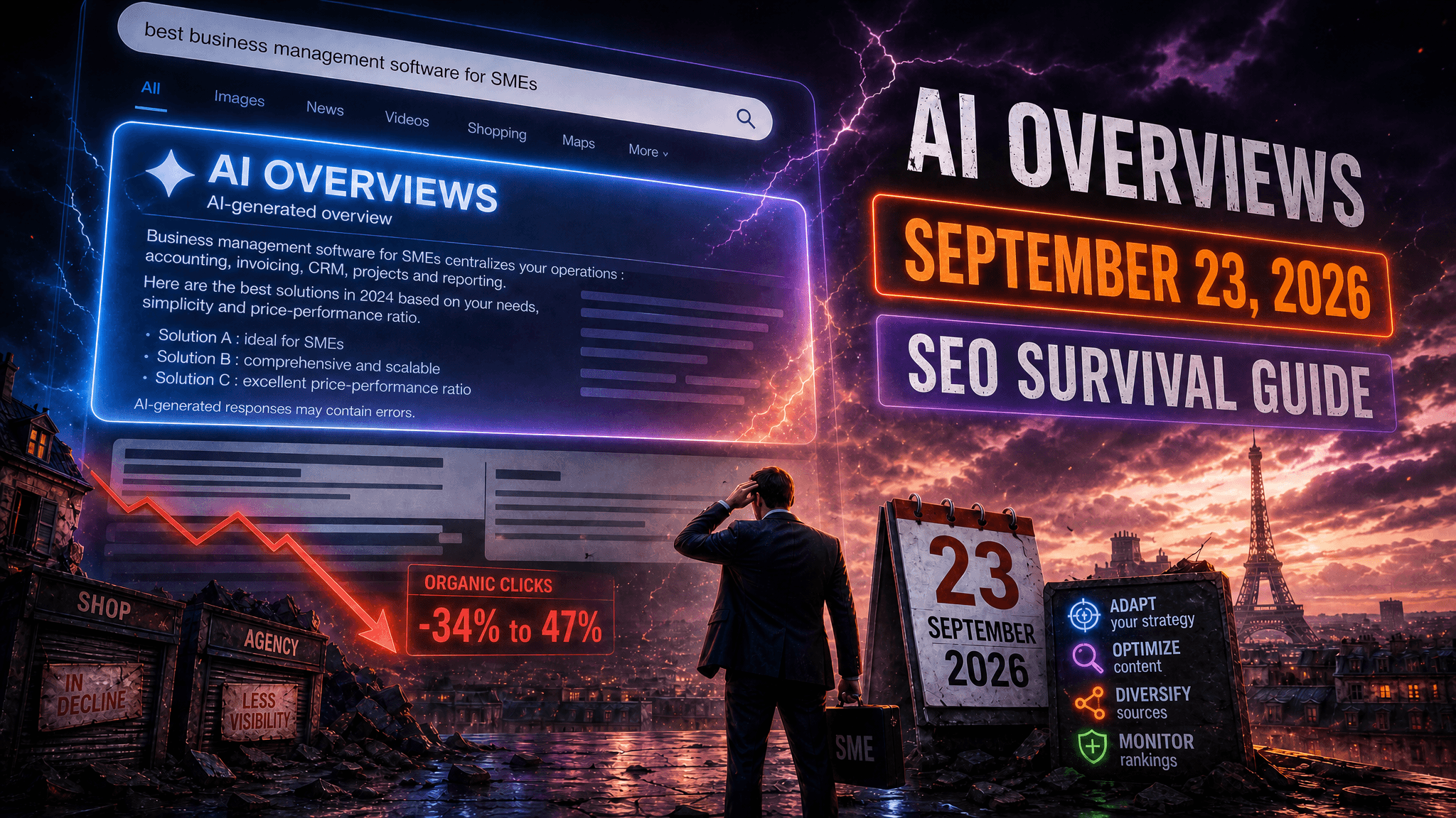 AI Overviews launches in France: the SEO survival guide for SMBs before September 23, 2026