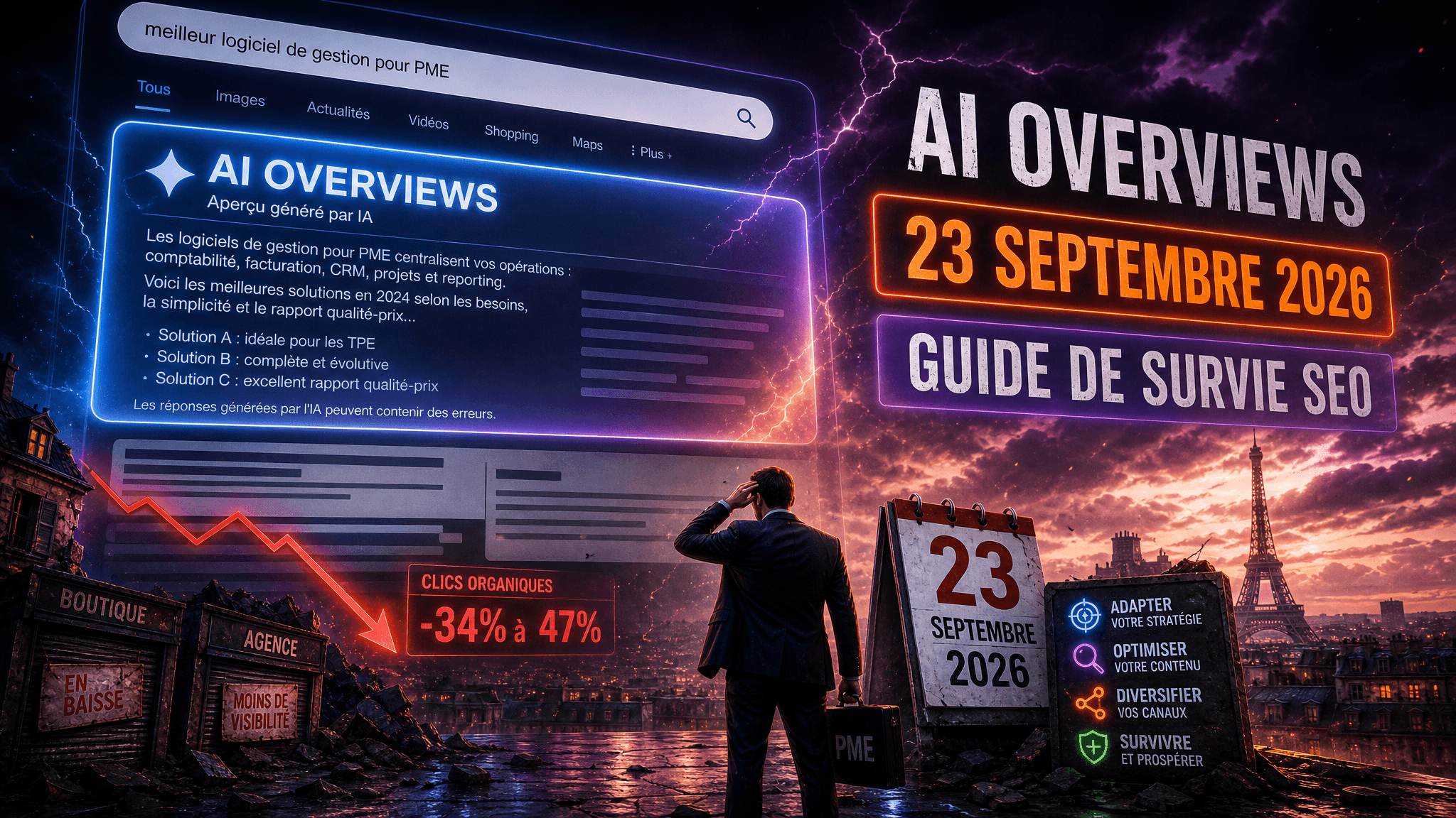 AI Overviews arrive en France : le guide de survie SEO pour les PME avant le 23 septembre 2026