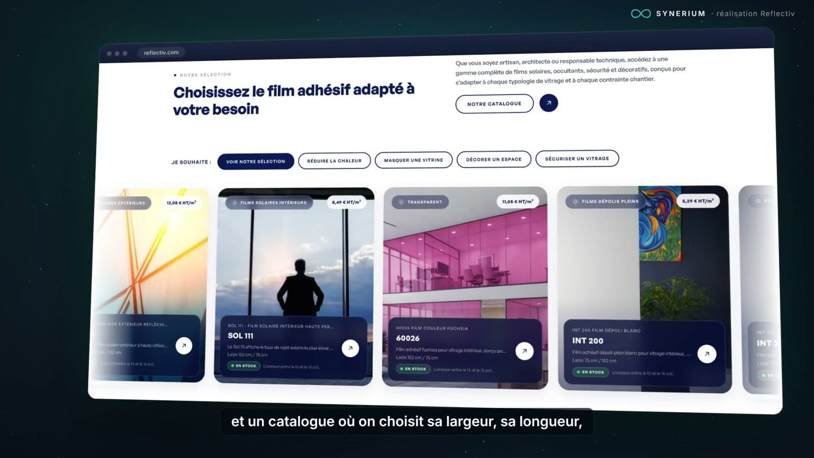 Refonte e-commerce B2B multilingue Reflectiv